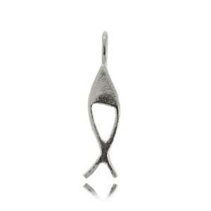  Fish Pendant Christian Ichthus Symbol Sterling Silver 