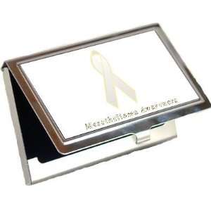  Mesothelioma Awareness Ribbon Business Card Holder Office 