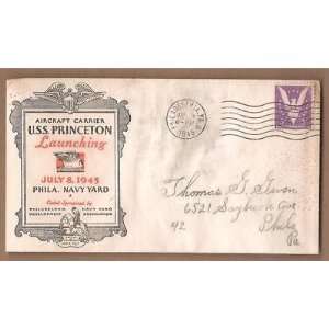  Postage US FDC1945 Carrier USS Princenton Ph Everything 