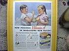 vtg 1937 old ad print nucoa margarine toast knife box