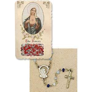  Immaculate Heart of Mary Rosary Holy Card Set Everything 