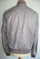 MARC JACOBS MANS GREY SOFT LEATHER JACKET/LISTED SIZE 50/USED/TINY 