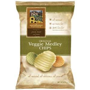 Mediterranean Snacks Veggie Medley Chips 6 ounce (Pack of 12)  