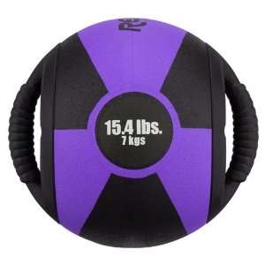    Reactor 7 kg Dual Handle Medicine Ball   Purple