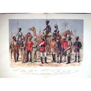 1893 WAR MADRAS ARMY INDIA SIKH LANCERS CAMEL HORSE 