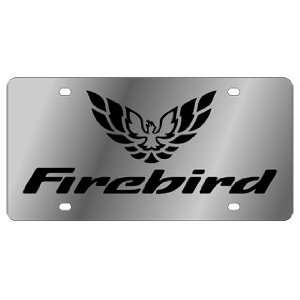  Firebird   Logo/Word   License Plate   Stainless Style 