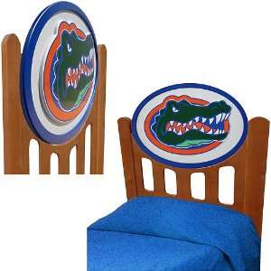  Florida Gators Stained Headboard Full Size