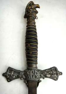 1800s? antique KNIGHTS OF PYTHIA SWORD FCB masonic 35  
