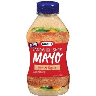 Kraft Sandwich Shop Mayo Garlic & Herb, 12 Ounce Squeeze Bottles (Pack 