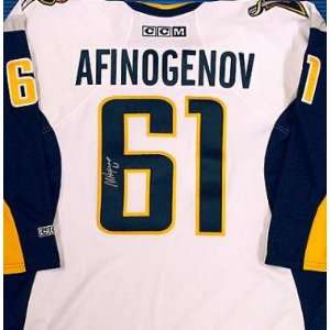 Maxim Afinogenov autographed Hockey Jersey (Buffalo Sabres)