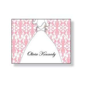  Inkwell   Folded Note Personalized Stationery (Pretty Gown 