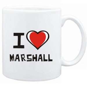  Mug White I love Marshall  Usa Cities