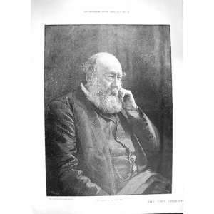    1892 ANTIQUE PORTRAIT MARQUIS SALISBURY PARLIAMENT
