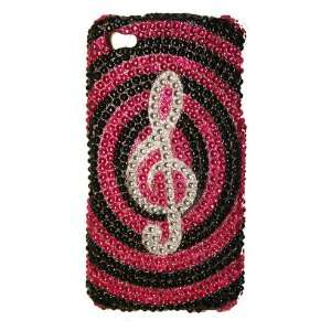   Silver Treble Clef Jewel Case for iPhone 3G Cell Phones & Accessories