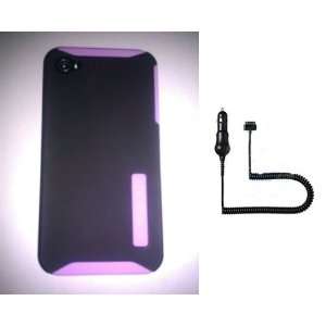  New OEM Apple iPhone 4 Incipio Purple Silicone and Black 