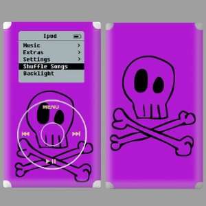 IPOD 4G Purple Skull Skin 03014