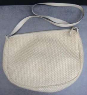 Bottega Veneta White Woven Purse / Handbag  