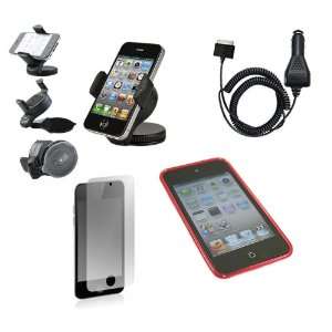   Car Charger, In Car Suction Windscreen Holder For Apple iPod Touch 4