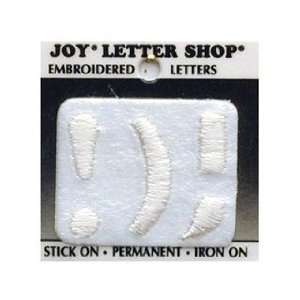  Joy Letter Shop Iron On White ); (6 Pack)