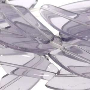 Glass Purple  Irregular Shape Plain   30mm Height, 12mm Width, Sold 