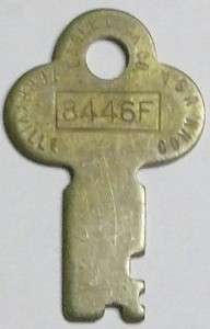 Vintage Eagle Lock Company 8446F Trunk Key  
