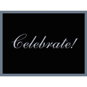  Celebrate Stamps in Black and Slate Blue Grey Stamp 
