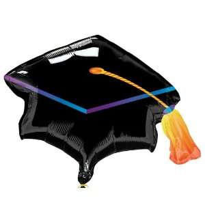  Black Grad Cap Graduation Foil Balloon