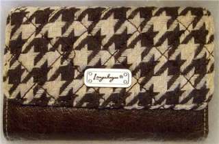 LONGABERGER BROWN HOUNDSTOOTH WALLET  