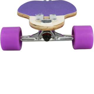 New MAPLE DROP THROUGH Complete Skateboard LONGBOARD THRU Purple 9x36 