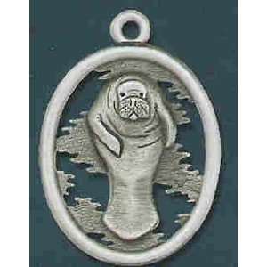  Manatee Pewter Fan Pull with 6 inch Chain
