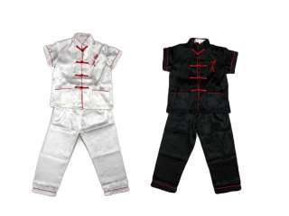 Childrens Chinese Kung Fu 100% Silk Outfit Set Kids  