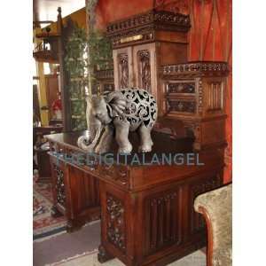  Jali style statue Colonial british elephant sculpture 