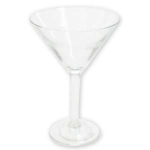  KC Chiefs Stn Etch Martini Glass