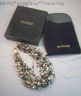 Joan Rivers Multi Strand Czech Crystal Bead Necklace  