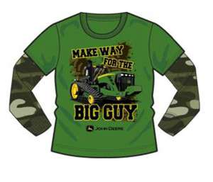 NEW Toddler Green John Deere Make Way For the Big Guy L/S T Shirt 2T 
