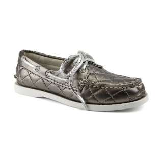 NEW LITTLE GIRLS SPERRY TOP SIDER SHOES A/O QUILTED SILVER CG39874 