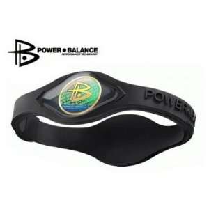  Power Balance Silicone Wristband Black with Black Writing 