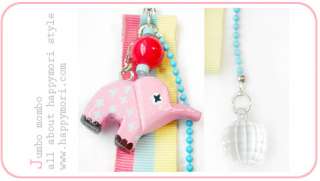 Jumbo MomboHAPPYMORI Cute Cell phone Strap with Charm Accessory 
