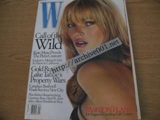   004 Kate Moss W Interview Numero George Magazine LOT Elton John  