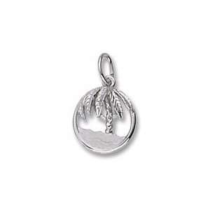 Palm Charm in White Gold Jewelry