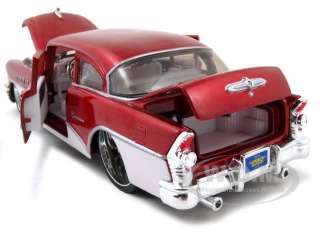 1955 BUICK CENTURY RED/WHITE 126 DIECAST MODEL CAR  