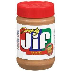 Jif Peanut Butter, Simply Creamy, 17.3 oz (Pack of 6)  
