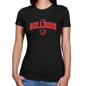  NCAA Louisiana Tech Bulldogs Ladies Black Logo Arch Slim 