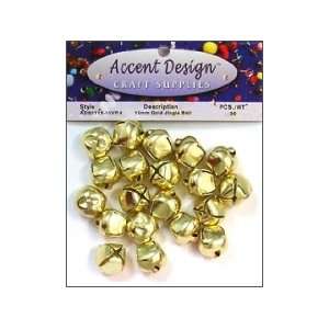  Accent Design Jingle Bell Value Pack 15mm 30pc Gold (6 