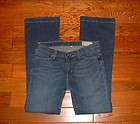 GAP WOMENS LONG AND LEAN LOW RISE FLARE STRETCH JEANS SIZE 4 REGULAR 