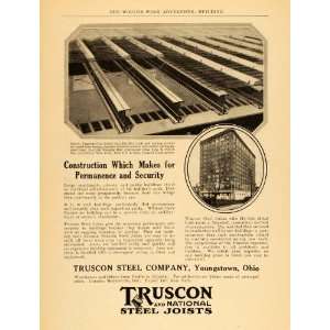1924 Ad Truscon Steel Joists Construction Fenway Hall   Original Print 