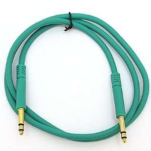   Patch Cable with Gold Tip   Green 48 cable Musical Instruments