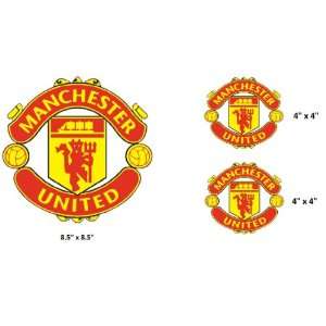  Set of 3   Manchester United sticker vinyl decal 