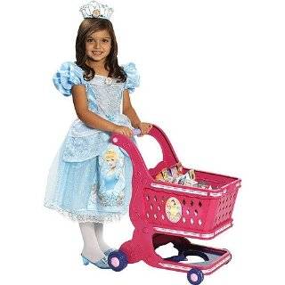 Disney Princess Royal Shopping Cart with 11 Pieces of Play Food   Pink 