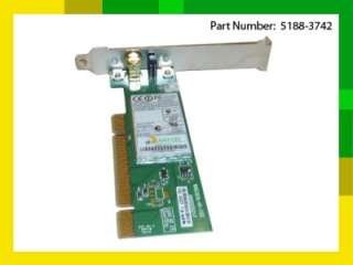 NEW HP WIRELESS PCI LAN NETWORK CARD P/N 5188 3742  